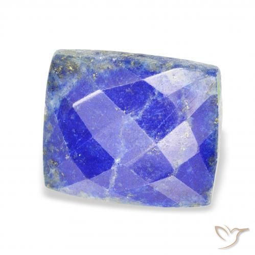17.21 ct Blue Lapis Lazuli Stone, Natural Lapis Lazuli in Baguette Rose-Cut Shape for Sale