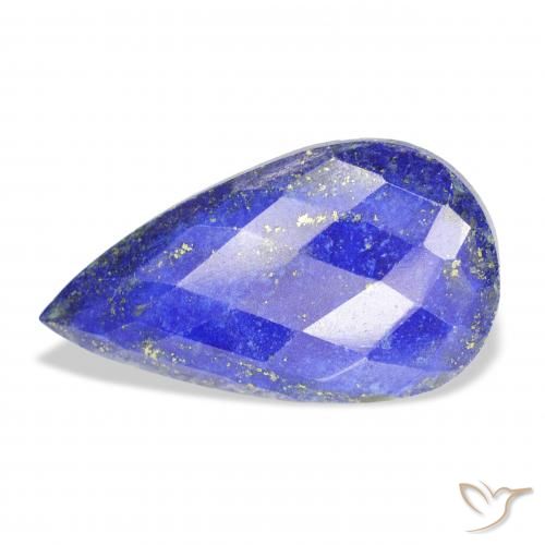 26.02ct Natural Medium Blue Lapis Lazuli, Pear Shape, Opaque