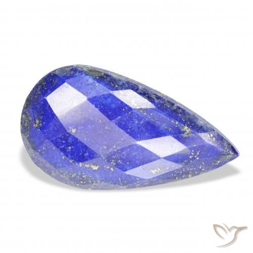 26.02 ct Blue Lapis Lazuli Stone, Natural Lapis Lazuli in Pear Rose-Cut Shape for Sale