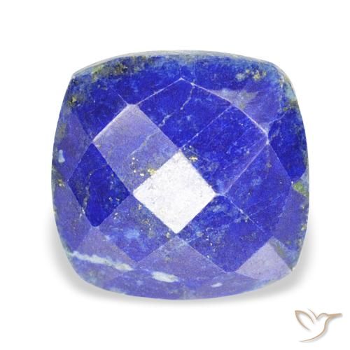 10.36ct Natural Medium Blue Lapis Lazuli, Cushion, Opaque