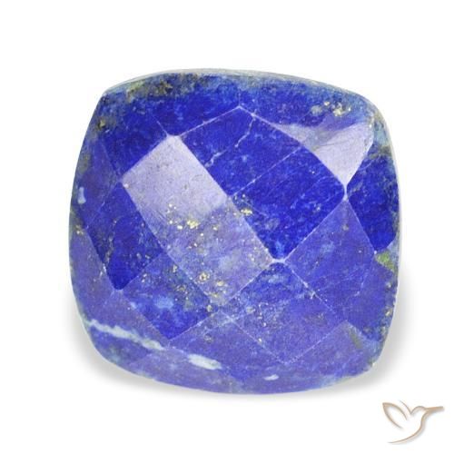 10.36 ct Blue Lapis Lazuli Stone, Natural Lapis Lazuli in Cushion Rose-Cut Shape for Sale