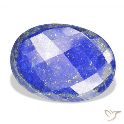 51.42 ct Blue Lapis Lazuli Stone, Natural Lapis Lazuli in Oval Rose-Cut Shape for Sale