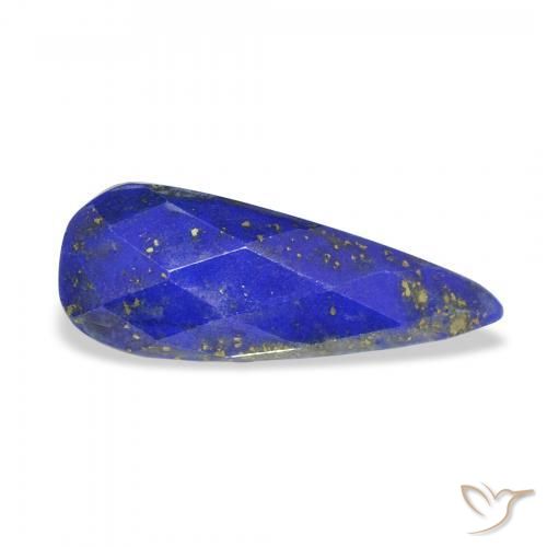 8.60 ct Blue Lapis Lazuli Stone, Natural Lapis Lazuli in Pear Rose-Cut Shape for Sale