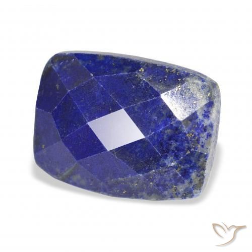 18.57 ct Blue Lapis Lazuli Stone, Natural Lapis Lazuli in Cushion Rose-Cut Shape for Sale