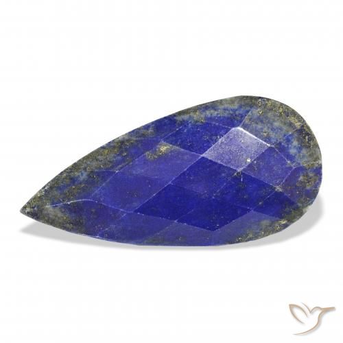 33.37ct Natural Navy Blue Lapis Lazuli, Pear Shape, Opaque
