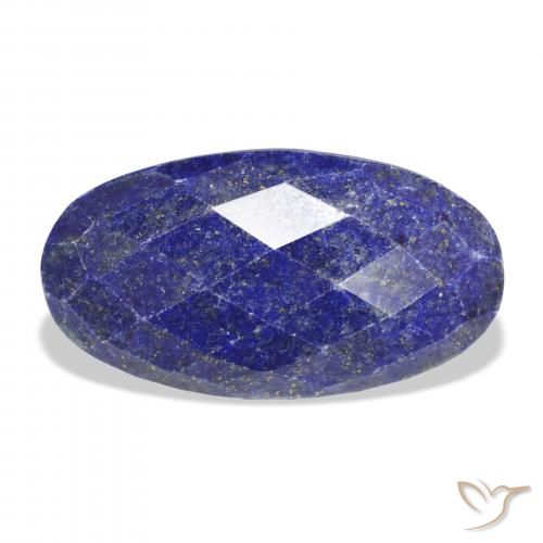 35.60ct Natural Deep Blue Lapis Lazuli, Oval, Opaque