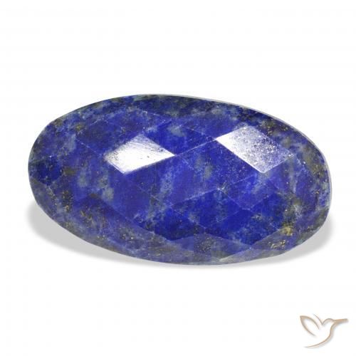 22.85 ct Blue Lapis Lazuli Stone, Natural Lapis Lazuli in Oval Rose-Cut Shape for Sale