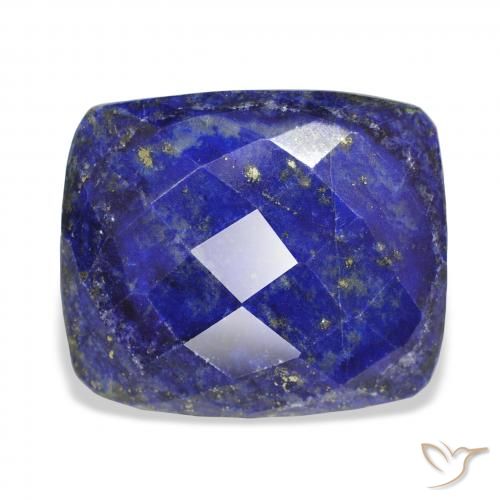 32.55ct Natural Deep Egyptian Blue Lapis Lazuli, Cushion, Opaque