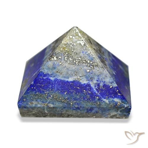 83.14 ct Blue Lapis Lazuli Gemstone, Lapis Lazuli Gem in Pyramid Cabochon Shape for Sale.