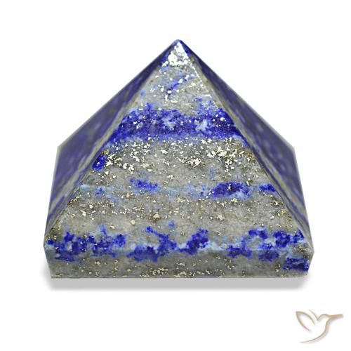 98.65 ct Blue Lapis Lazuli Gemstone, Lapis Lazuli Gem in Pyramid Cabochon Shape for Sale.