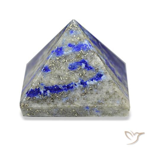 90.23 ct Blue Lapis Lazuli Gemstone, Lapis Lazuli Gem in Pyramid Cabochon Shape for Sale.