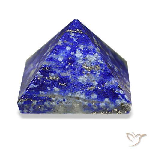 98.69 ct Blue Lapis Lazuli Gemstone, Lapis Lazuli Gem in Pyramid Cabochon Shape for Sale.