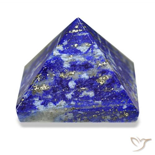 89.09 ct Blue Lapis Lazuli Gemstone, Lapis Lazuli Gem in Pyramid Cabochon Shape for Sale.
