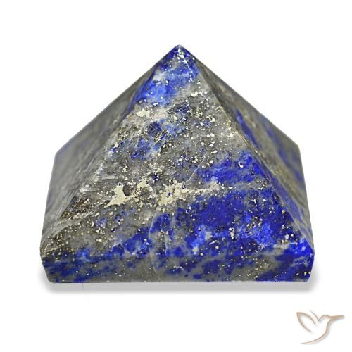 85.48 ct Blue Lapis Lazuli Gemstone, Lapis Lazuli Gem in Pyramid Cabochon Shape for Sale.