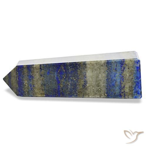 450.31 ct Blue Lapis Lazuli Stone, Natural Lapis Lazuli in Pencil Cut Shape for Sale