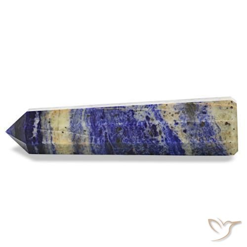 409.56 ct Blue Lapis Lazuli Stone, Natural Lapis Lazuli in Pencil Cut Shape for Sale