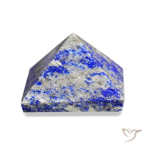 80.23 ct Blue Lapis Lazuli Gemstone, Lapis Lazuli Gem in Pyramid Cabochon Shape for Sale.