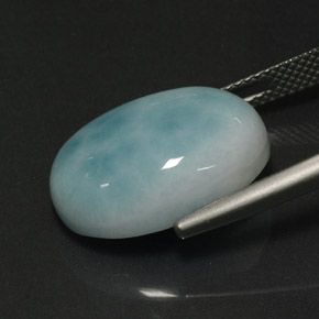 Larimar Gemstone in 18 x 13 mm (calibrated) Size for Sale, Larimar Stone in Light Green Color