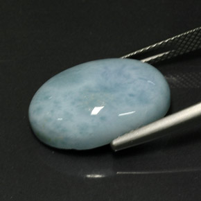 Larimar Gemstone in 18 x 13 mm (calibrated) Size for Sale, Larimar Stone in Blue Green Color