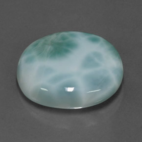 19.66 ct Blue Larimar Stone, Natural Larimar in Oval Cabochon Shape for Sale