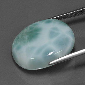 Larimar Gemstone in 21.1 x 18.1 mm Size for Sale, Larimar Stone in Green Blue Color