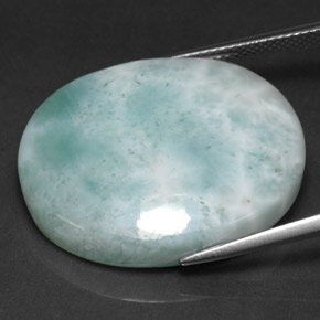 Larimar Gemstone in 27.1 x 22.2 mm Size for Sale, Larimar Stone in Light Green Color