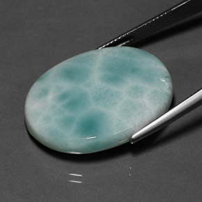 Larimar Gemstone in 28 x 21.9 mm Size for Sale, Larimar Stone in Green Blue Color