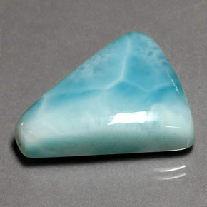35.80 ct Blue Larimar Gemstone, Larimar Gem in Fancy Cabochon Shape for Sale.