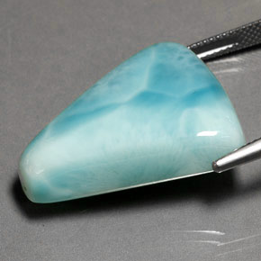 Larimar Gemstone in 26.3 x 21.8 mm Size for Sale, Larimar Stone in Green Blue Color