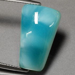 13.77 ct Blue Larimar Stone, Natural Larimar in Fancy Cabochon Shape for Sale