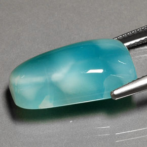 Larimar Gemstone in 19.9 x 12.2 mm Size for Sale, Larimar Stone in Green Blue Color