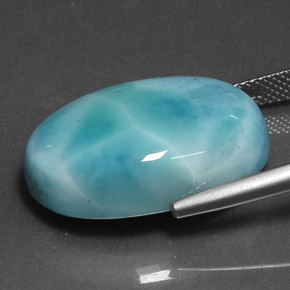 Larimar Gemstone in 23.4 x 15 mm Size for Sale, Larimar Stone in Green Blue Color