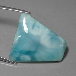 40.19 ct Blue Larimar Stone, Natural Larimar in Fancy Cabochon Shape for Sale