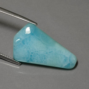 15.19 ct Blue Larimar Stone, Natural Larimar in Fancy Cabochon Shape for Sale