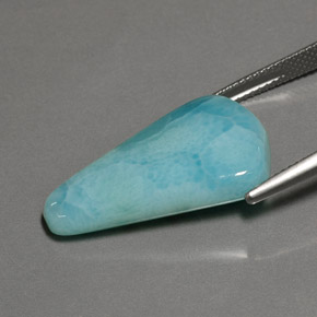 Larimar Gemstone in 25.8 x 15.7 mm Size for Sale, Larimar Stone in Green Blue Color