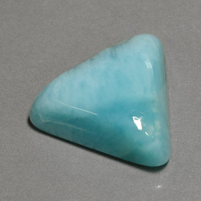 13.67 ct Blue Larimar Gemstone, Larimar Gem in Trillion Cabochon Shape for Sale.