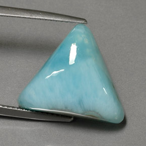 13.67 ct Blue Larimar Stone, Natural Larimar in Trillion Cabochon Shape for Sale