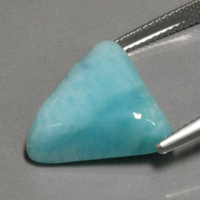 Larimar Gemstone in 17.8 x 15.4 mm Size for Sale, Larimar Stone in Green Blue Color