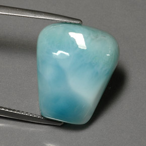 20.52 ct Blue Larimar Stone, Natural Larimar in Fancy Cabochon Shape for Sale