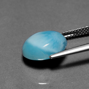 Larimar Gemstone in 12 x 10 mm (calibrated) Size for Sale, Larimar Stone in Blue Color