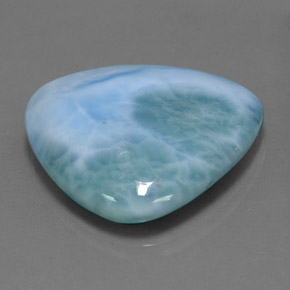 27.83 ct Blue Larimar Stone, Natural Larimar in Trillion Cabochon Shape for Sale