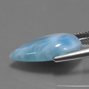 Larimar Gemstone in 21.2 x 13 mm Size for Sale, Larimar Stone in Blue Color