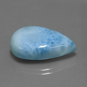 18.19 ct Blue Larimar Stone, Natural Larimar in Pear Cabochon Shape for Sale