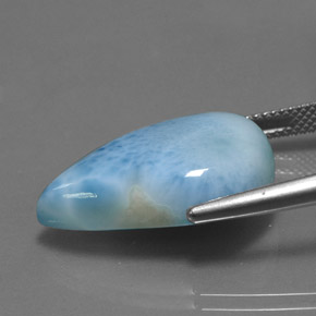 Larimar Gemstone in 23.2 x 15.4 mm Size for Sale, Larimar Stone in Blue Color