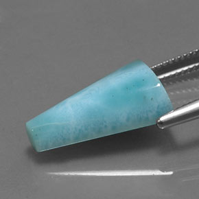 Larimar Gemstone in 18.3 x 13 mm Size for Sale, Larimar Stone in Blue Color