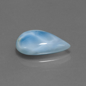 5.64 ct Blue Larimar Stone, Natural Larimar in Pear Cabochon Shape for Sale