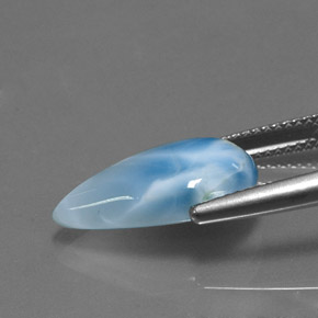 Larimar Gemstone in 17.1 x 10.8 mm Size for Sale, Larimar Stone in Blue Color