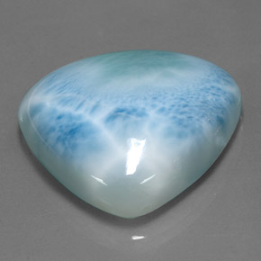 55.13 ct Blue Larimar Stone, Natural Larimar in Trillion Cabochon Shape for Sale