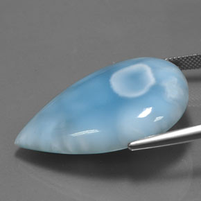 Larimar Gemstone in 33.9 x 26.9 mm Size for Sale, Larimar Stone in Blue Color