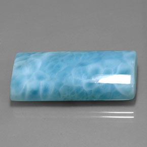 67.95 ct Blue Larimar Stone, Natural Larimar in Baguette Cabochon Shape for Sale